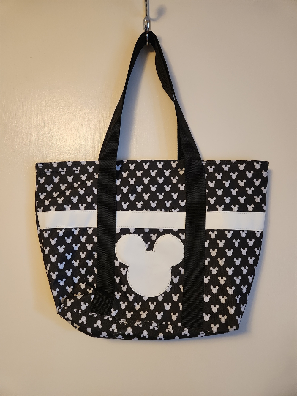 Disney Black and White Mickey Pattern Tote